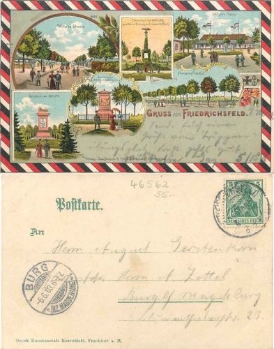 46562 Friedrichsfeld Varel military training area Litho o 6.6.1903