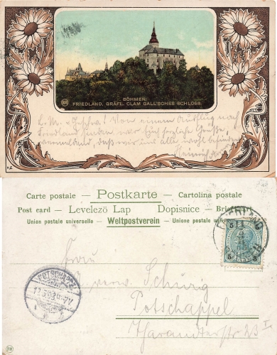 Friedland Castle Bohemia o May 12, 1903