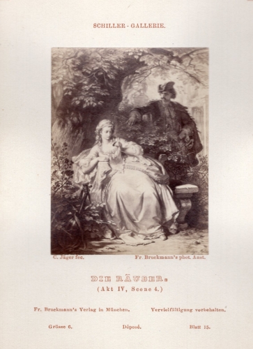 Schiller Galerie Die Räuber Akt IV Scene 4 Größe 6 Blatt 15