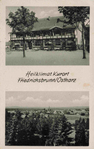 Friedrichsbrunn Restaurant schwarzer Adler gebraucht 1955