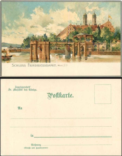 Friedrichshafen artist card * ca. 1900