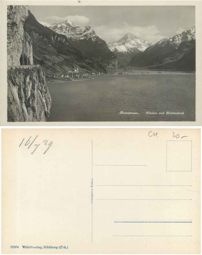Fluelen Axenstrasse und Bristenstock * 1929