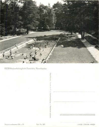 16798 Fuerstenberg Damshoehe children's sanatorium paddling pool *1956 Hanich0545