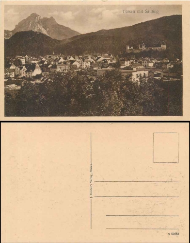 87629 Fuessen mit Saeuling * ca. 1920
