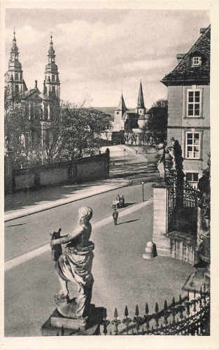 Fulda Schloss auf Dom und Michaelskirche *ca.1940