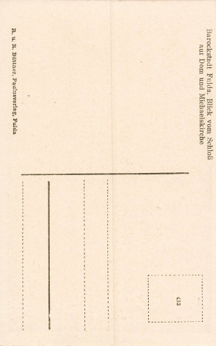 ulda Schloss auf Dom und Michaelskirche *ca.1940