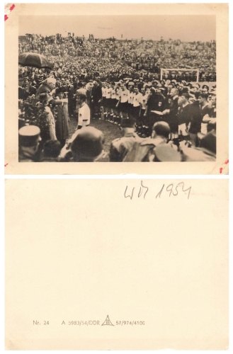 Soccer World Cup 1954 award ceremony Germany