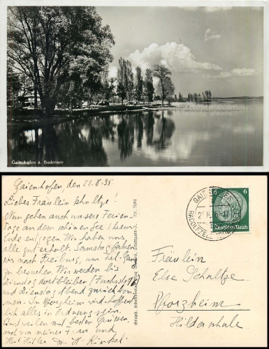 Gaienhofen Bodensee o 21.8.1935
