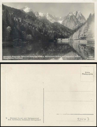 82467 Garmisch, Rissersee * ca. 1930