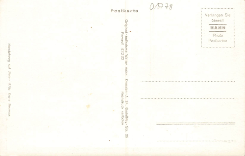 01778 Geising Erzgebirge Hahn-Foto6943 * um 1940