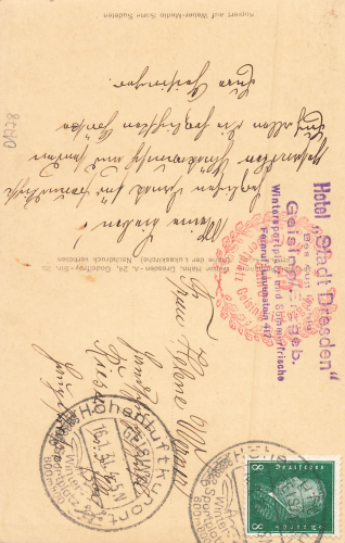 01778 Geising Erzgebirge vom Geisingberg Hahn-Foto6802 o 1931