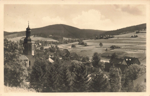 01778 Geising Erzgebirge, rural postmark Fuerstenwald, dated 14.9.1953