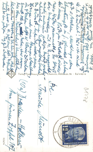 01778 Geising Erzgebirge o 1952