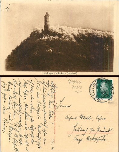 Geislingen Steige Oedenturm o 11.2.1930