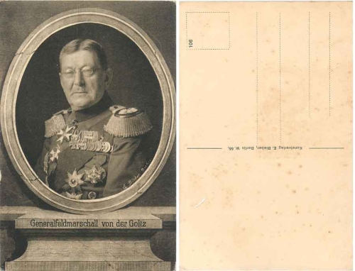 Field Marshal von der Goltz German Army *ca. 1916