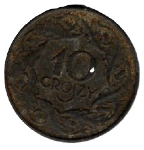 Generalgouvernement 10 Groszy 1923 (1940) Polen