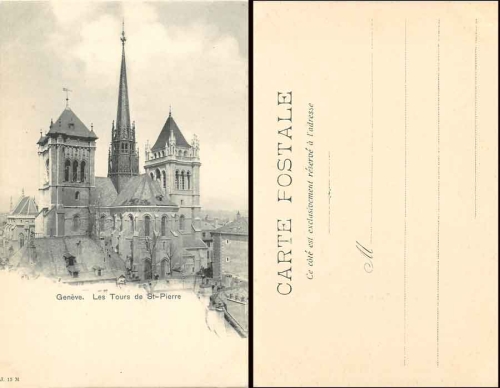 Geneve Les Tours de St.Pierre *ca. 1900