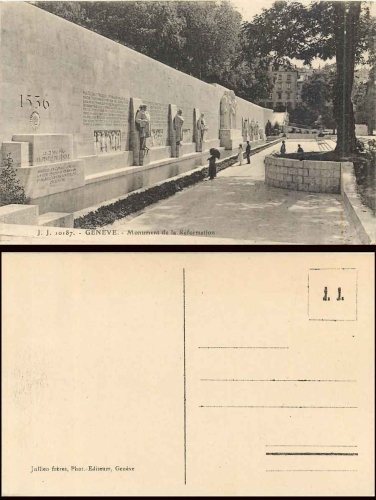 Geneve Monument de la Reformation *ca. 1930