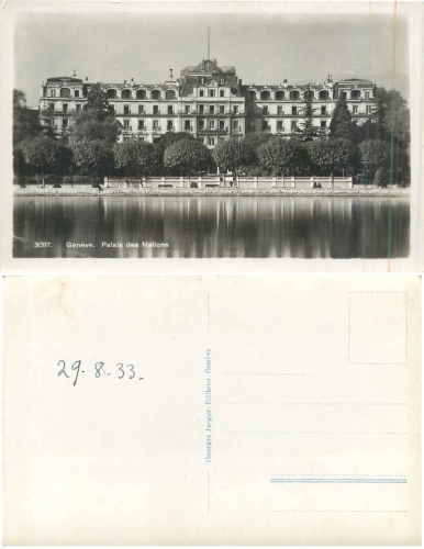 Geneve Palais des Nations *1933