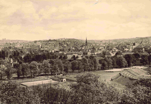 Gera Thüringen vom Hainberg * 1960