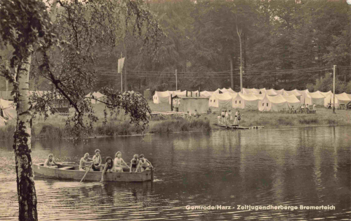 06485 Gernrode (Harz) Bremerteich Youth Hostel (Tent Camp) – est. 1964