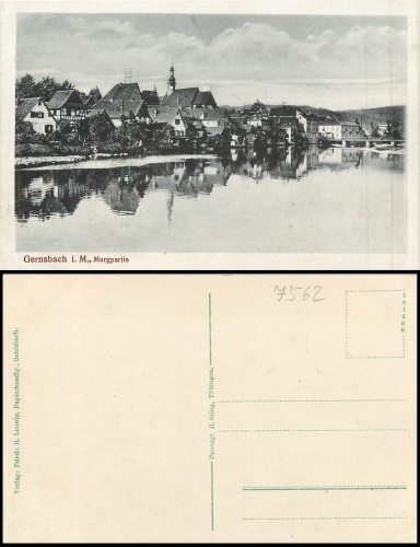 Gernsbach Murgtal Fluss * ca. 1920