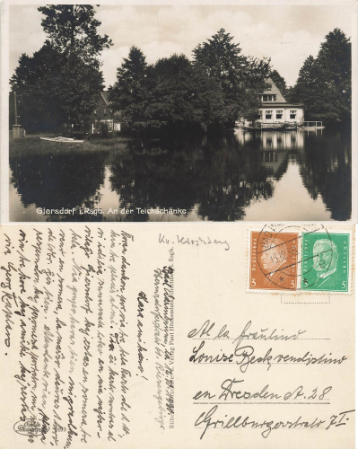 Giersdorf Riesengebirge Schlesien Teichschaenke Podgorzyn o 1930