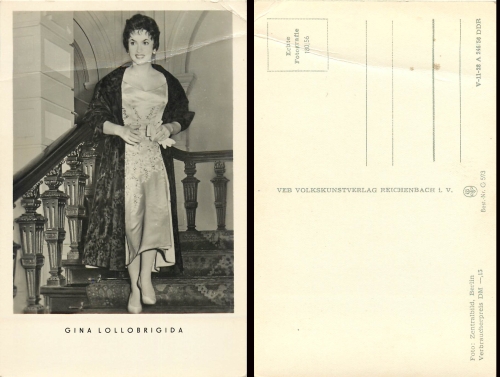Gina Lollobrigida, Foto: Zentralbild, Berlin, Best. Nr. G 593