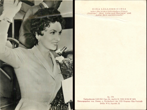 Gina Lollobrigida, Progress, 173