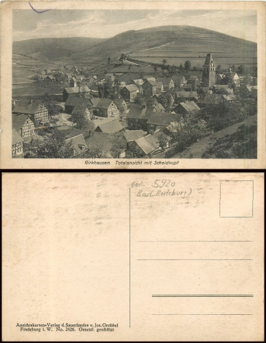 57319 Girkhausen Bad Berleburg *ca. 1925