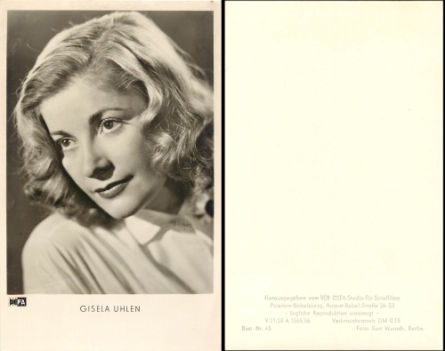Gisela Uhlen DEFA-Film Nr.45