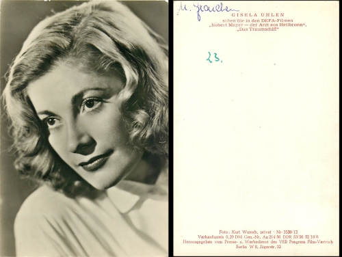 Gisela Uhlen Progress Film Vertrieb Nr. 2539/12
