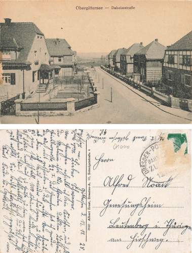 Gittersee Dresden Daheimstrasse o 1928
