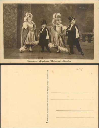 Glaessner's Lilliputian Universal Artist Dwarfs Small People * ca.1925