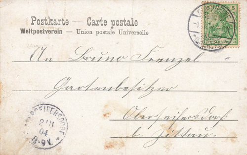 01768 Glashütte  Sachsen Schule Turnhalle Ochsenkopf o 1904