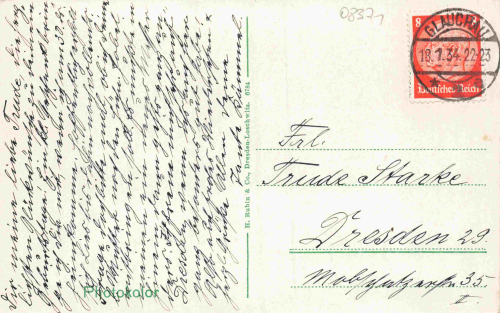 Glauchau Sachsen Schlosshof o 1934