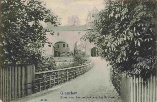 Glauchau Sachsen Schloss o um 1910