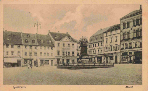 Glauchau Sachsen Markt * um 1920
