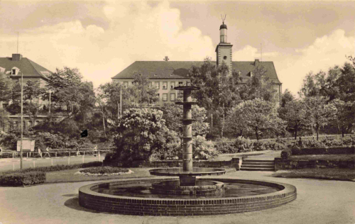 Glauchau Sachsen Bahnhofsplatz und EBO Lehrkombinat * 1961