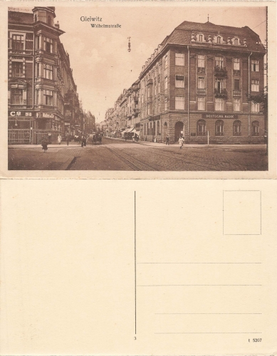 Gleiwitz Oberschlesien Wilhelmstrasse Gliwice * um 1930