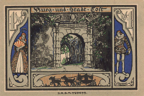 Gleiwitz Oberschlesien Notgeldschein Gliwice um 1920