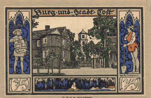 Gleiwitz Oberschlesien Notgeldschein Gliwice um 1920