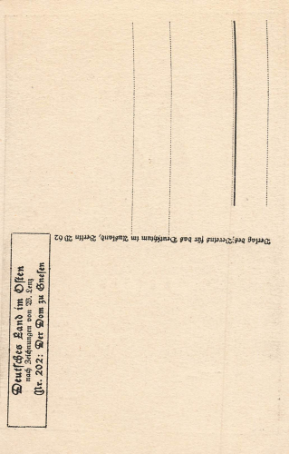 Bromberg Church Artist's Postcard W. Lenz Bydgoszcz * circa 1930