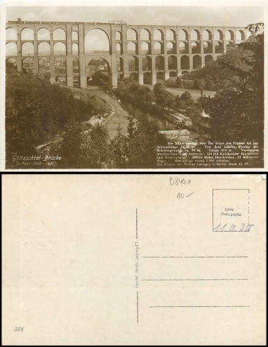 Gölitzschtal Bridge * around 1930