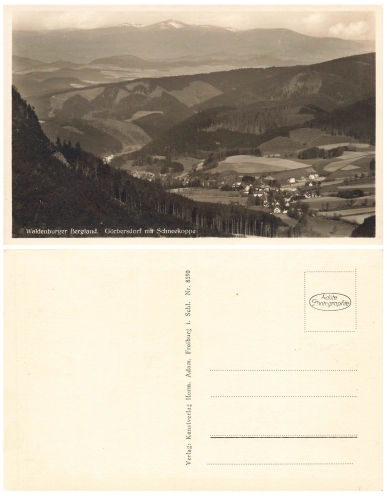 Goerbersdorf with Schneekoppe Waldenburger Bergland * approx. 1930
