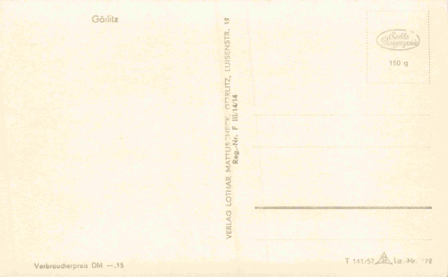 Goerlitz Leninplatz * 1957