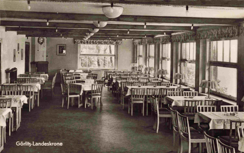 Goerlitz Landeskrone Restaurant Innenansicht * 1958