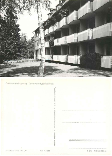 Gohrisch Gästeheim der Regierung  1961