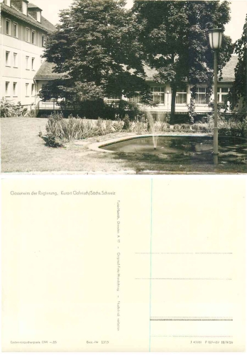 01824 Gohrisch guest home of the GDR government *1961 Hanich1355