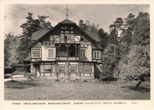 01824 Gohrisch FDGB Erholungsheim "Margaretenhof" o 1966